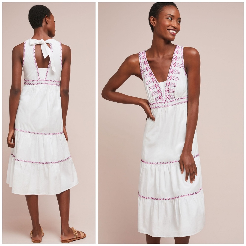 NWT, Anthropologie, Selena Embroidered Swing Dress - Picture 2 of 2